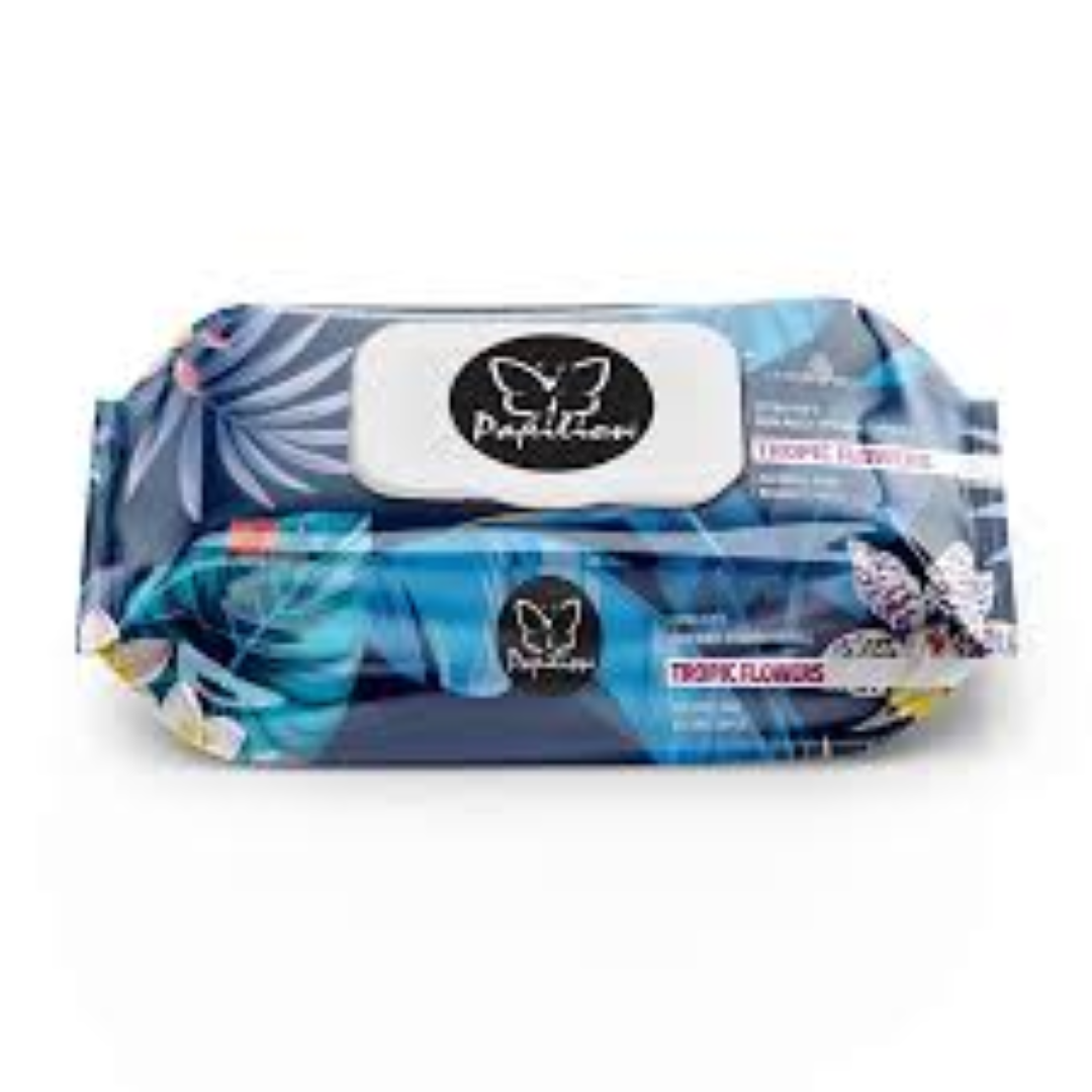 PAPILION TROPIC FLOWERS WET TOWEL 120'S W/CAP